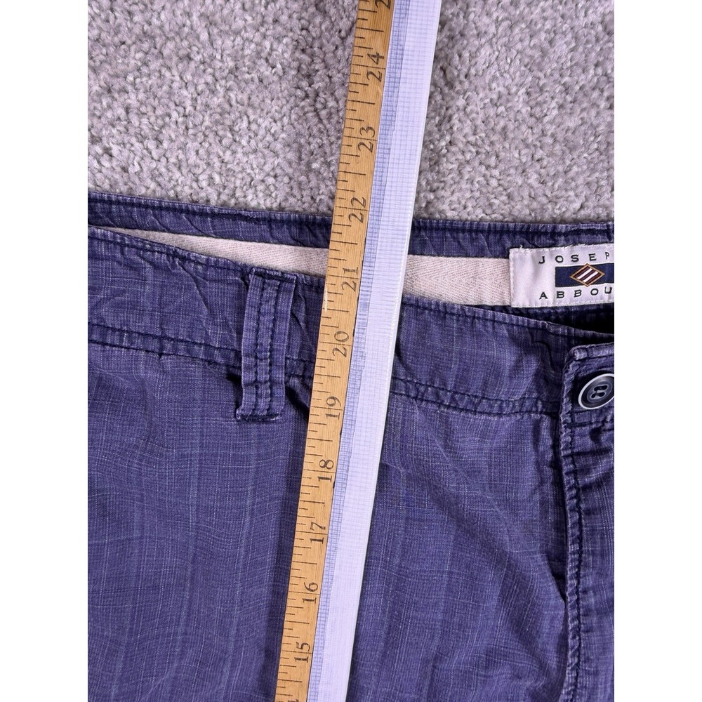 Men's Joseph Abboud Cargo Shorts, Size 40, Blue Plaid, 100% Cotton - Picture 5 of 8